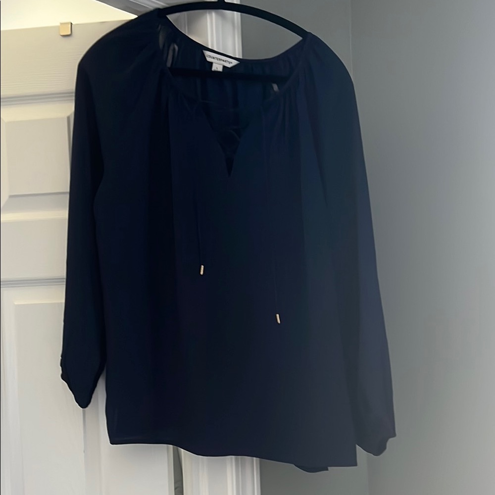 Counterparts Navy Women's Blouse